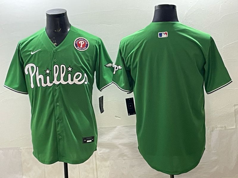 Men 2026 Philadelphia Phillies Blank Green Game Nike MLB Jersey 003